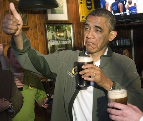 High Quality Obama partying  Blank Meme Template