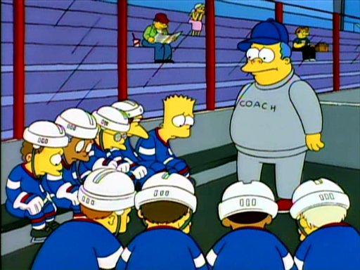 Wiggum Hockey Simpsons Blank Meme Template