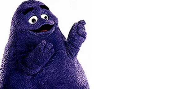 Grimace want the bod Blank Meme Template