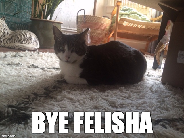 BYE FELISHA | made w/ Imgflip meme maker