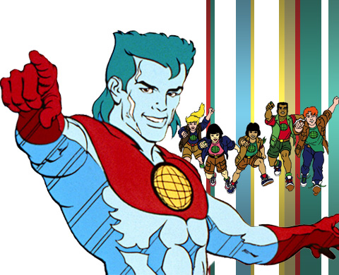 High Quality Captain planet says Blank Meme Template
