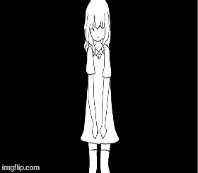 Crier Black and White | image tagged in gifs,animation,drawing | made w/ Imgflip images-to-gif maker