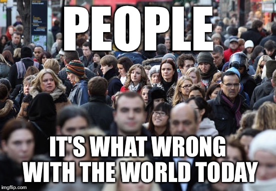 Rod Lee | PEOPLE IT'S WHAT WRONG WITH THE WORLD TODAY | image tagged in people | made w/ Imgflip meme maker