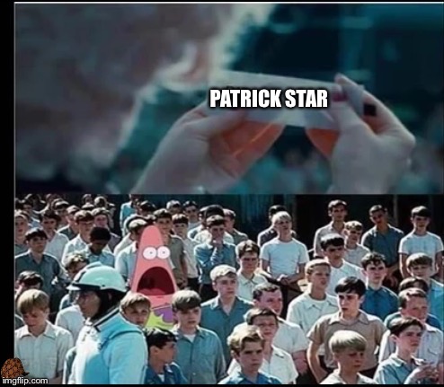 patrick star in,"hunger Games" | PATRICK STAR | image tagged in patrick | made w/ Imgflip meme maker