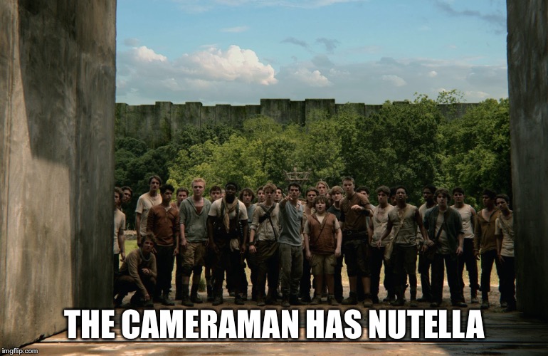 THE CAMERAMAN HAS NUTELLA | image tagged in maze lock,scary maze,nutella,camera | made w/ Imgflip meme maker