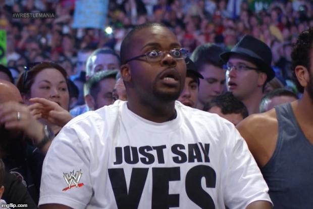 Shocked WWE Fan | image tagged in shocked wwe fan | made w/ Imgflip meme maker