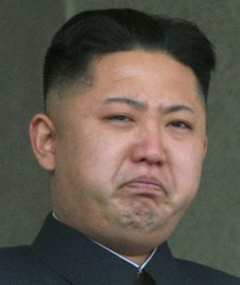 High Quality Kim Jong Un Crying Blank Meme Template