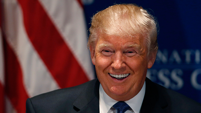 Laughing Donald Trump Blank Meme Template