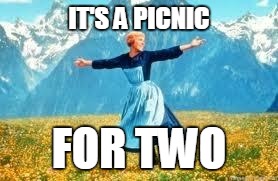 Look At All These Meme | IT'S A PICNIC FOR TWO | image tagged in memes,look at all these | made w/ Imgflip meme maker
