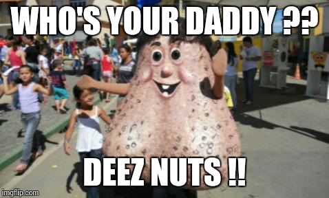 deez nuts | WHO'S YOUR DADDY ?? DEEZ NUTS !! | image tagged in deez nuts | made w/ Imgflip meme maker