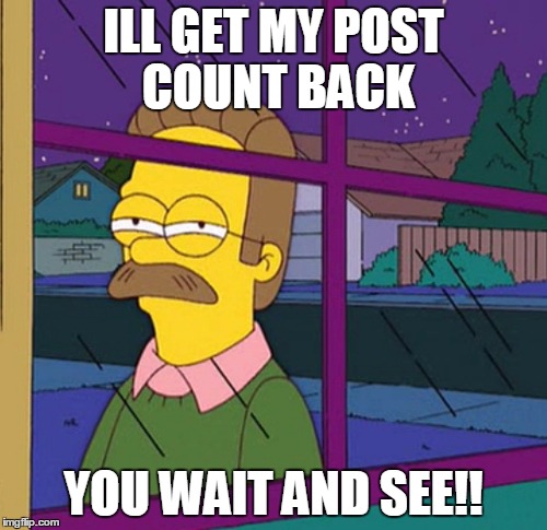ILL GET MY POST COUNT BACK YOU WAIT AND SEE!! | made w/ Imgflip meme maker