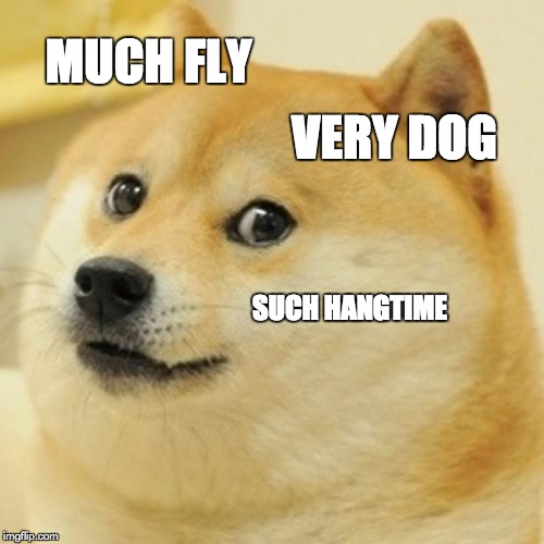 Doge Meme | MUCH FLY VERY DOG SUCH HANGTIME | image tagged in memes,doge | made w/ Imgflip meme maker