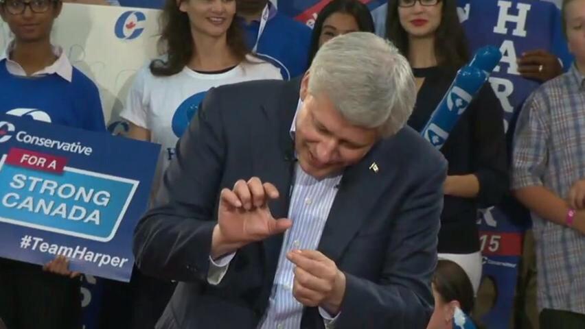 Stephen Harper Crushes... Blank Meme Template