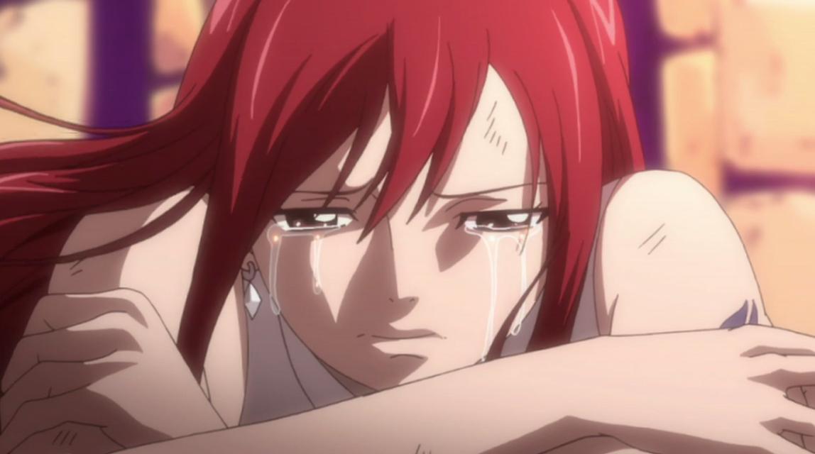 Crying Erza-Anime Blank Meme Template