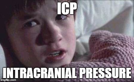 I See Dead People Meme | ICP INTRACRANIAL PRESSURE | image tagged in memes,i see dead people | made w/ Imgflip meme maker