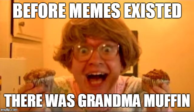 AN ERA BEFORE MEMES EXISTED | BEFORE MEMES EXISTED THERE WAS GRANDMA MUFFIN | image tagged in funny memes | made w/ Imgflip meme maker