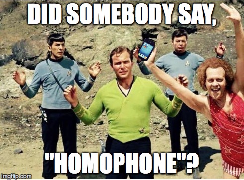 DID SOMEBODY SAY, "HOMOPHONE"? | made w/ Imgflip meme maker