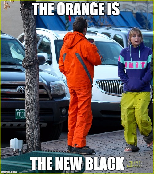 le matt bellamy thing | THE ORANGE IS THE NEW BLACK | image tagged in matt bellamy muse orange is the new black looool funny meme | made w/ Imgflip meme maker