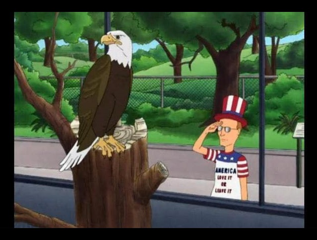 High Quality dale gribble eagle Blank Meme Template