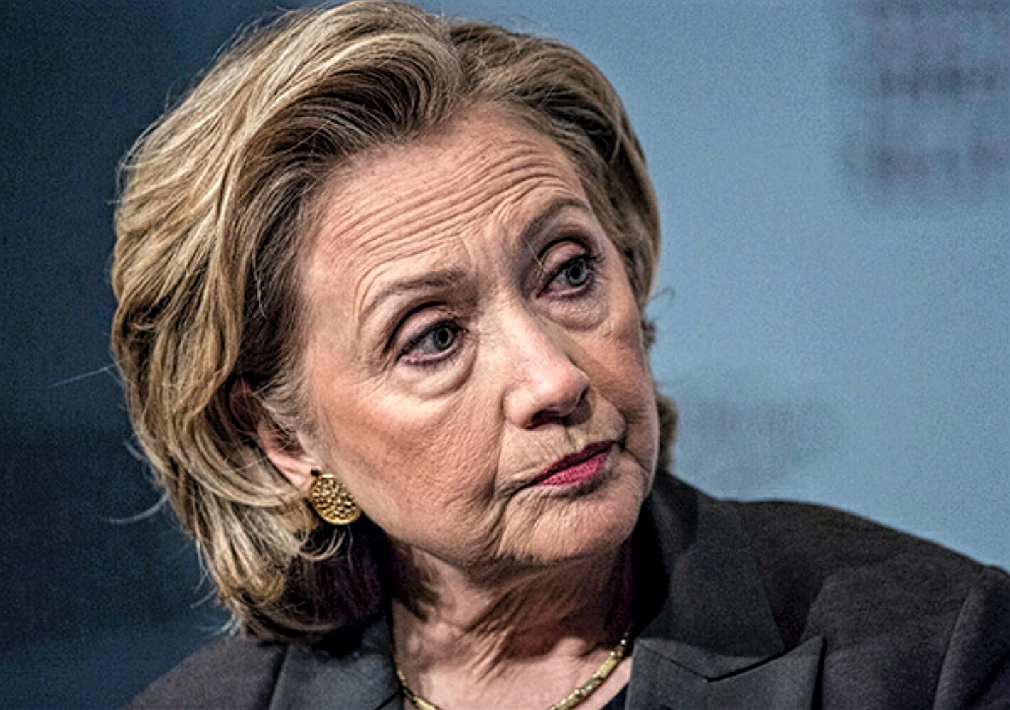 High Quality Hilary stare Blank Meme Template