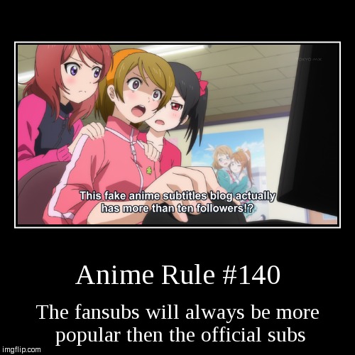 Anime Rule #140 - Imgflip