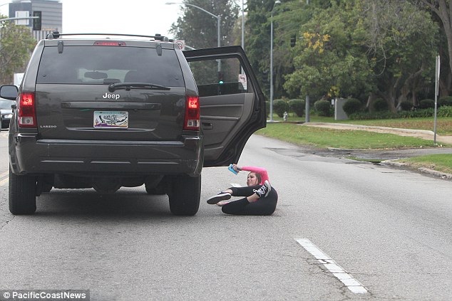 High Quality Falling out of moving vehicle  Blank Meme Template