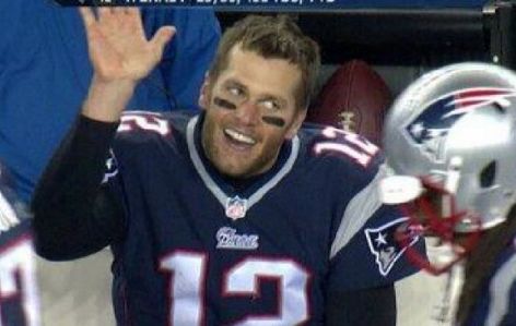 Tom Brady waving Blank Meme Template