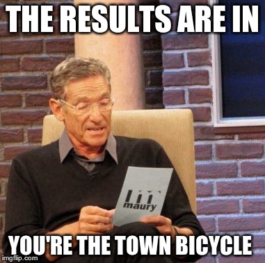 town bicycle meme