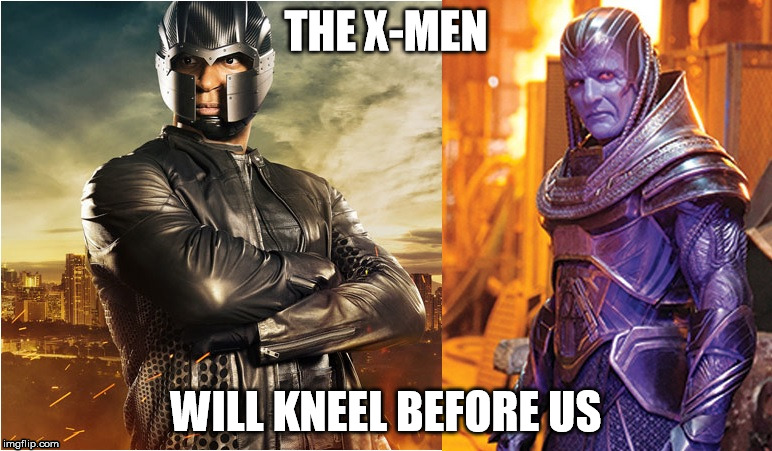 Kneel before us X-Men!!! | THE X-MEN WILL KNEEL BEFORE US | image tagged in x-men,arrow,comics,dc comics,marvel | made w/ Imgflip meme maker