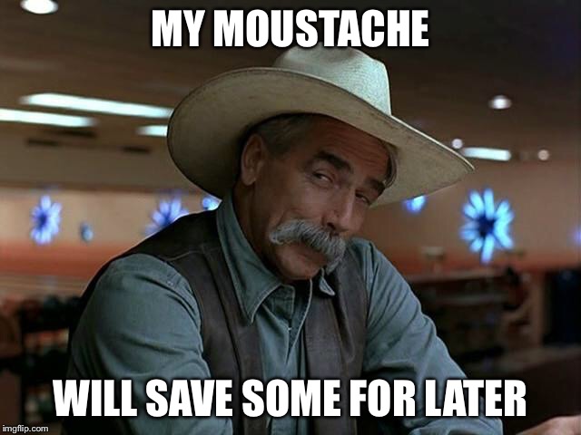 MY MOUSTACHE WILL SAVE SOME FOR LATER | image tagged in flavor saver | made w/ Imgflip meme maker