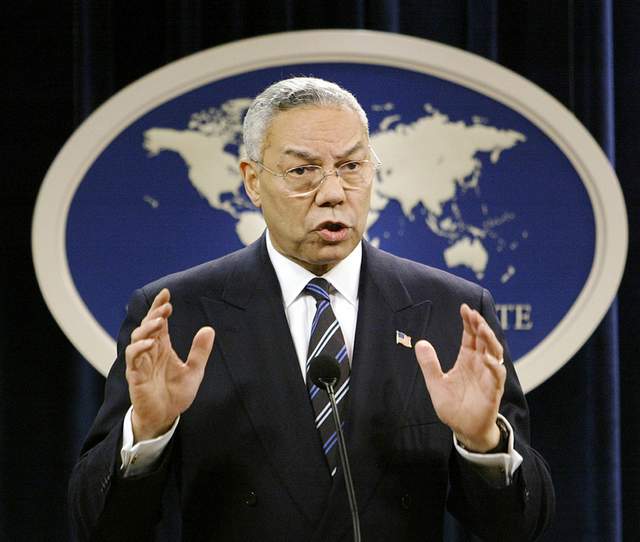 Colin Powell Blank Meme Template