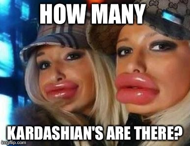 Which ones are they? | HOW MANY KARDASHIAN'S ARE THERE? | image tagged in memes,duck face chicks,kardashian,funny memes,funny meme,kardashians | made w/ Imgflip meme maker
