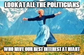 Look At All These Meme | LOOK AT ALL THE POLITICIANS WHO HAVE OUR BEST INTEREST AT HEART | image tagged in memes,look at all these | made w/ Imgflip meme maker