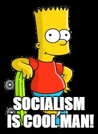 SOCIALISM IS COOL MAN! | image tagged in socialism is cool,bernie sanders,american flag | made w/ Imgflip meme maker