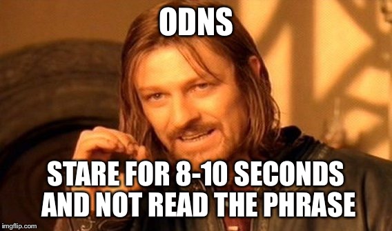 One Does Not Simply Meme | ODNS STARE FOR 8-10 SECONDS AND NOT READ THE PHRASE | image tagged in memes,one does not simply | made w/ Imgflip meme maker
