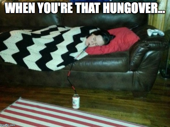 hair of the dog | WHEN YOU'RE THAT HUNGOVER... | image tagged in drunk,straw,when you're that hungover | made w/ Imgflip meme maker