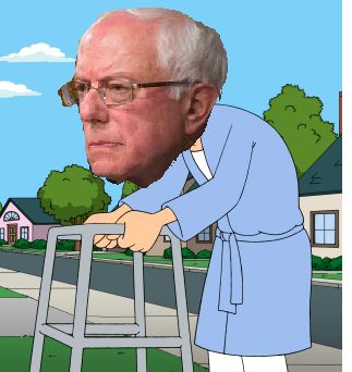 High Quality Old man Bernie Blank Meme Template