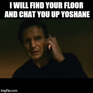 Liam Neeson Taken | I WILL FIND YOUR FLOOR AND CHAT YOU UP YOSHANE | image tagged in memes,liam neeson taken | made w/ Imgflip meme maker
