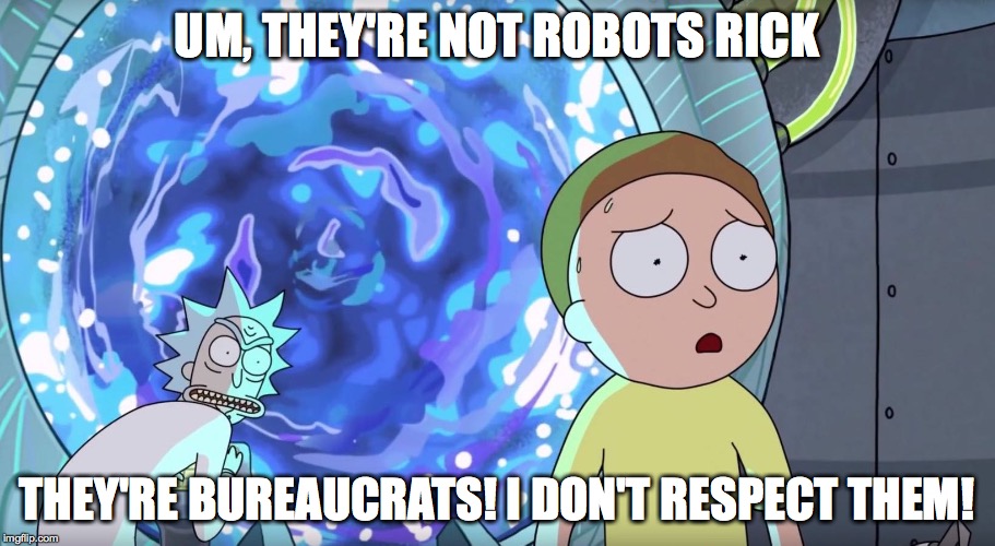 Rick and morty bureaucrats show