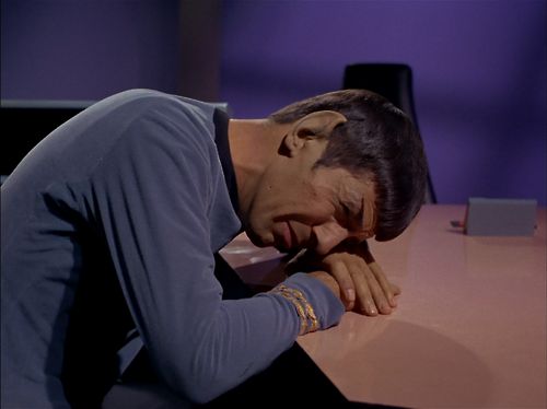Crying Spock Blank Meme Template