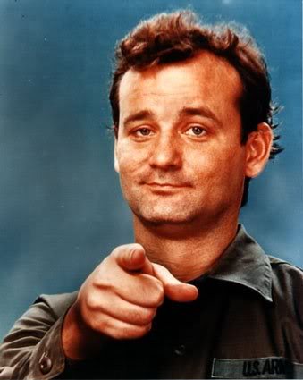 High Quality Bill Murray Pointing Blank Meme Template