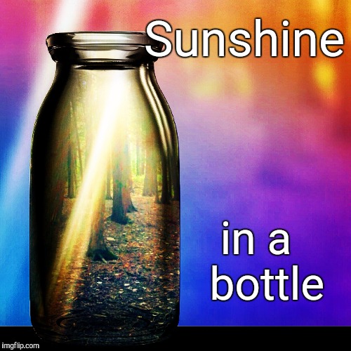 Sunshine in a bottle | image tagged in sunshine in a bottle | made w/ Imgflip meme maker