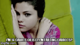 Selena Gomez Is Ing Carrots Imgflip