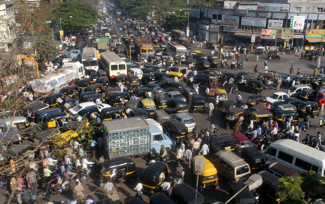 High Quality traffic mumbai Blank Meme Template