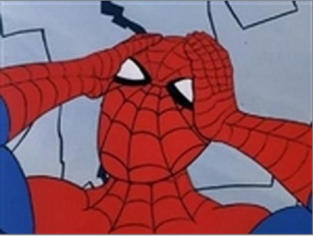 High Quality Frustrated Spiderman Blank Meme Template