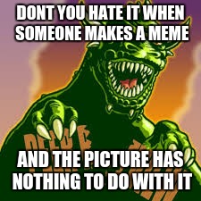 Memes | DONT YOU HATE IT WHEN SOMEONE MAKES A MEME AND THE PICTURE HAS NOTHING TO DO WITH IT | image tagged in memes | made w/ Imgflip meme maker