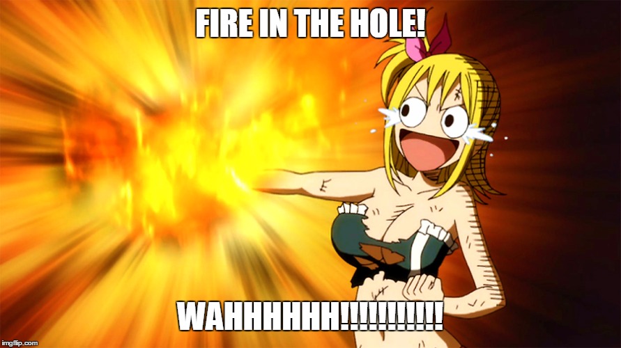 Lucy On Fire | FIRE IN THE HOLE! WAHHHHHH!!!!!!!!!!! | image tagged in retard alert | made w/ Imgflip meme maker
