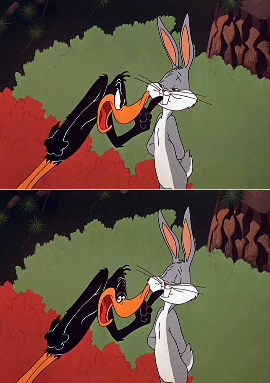 Daffy Duck shuts up Blank Meme Template