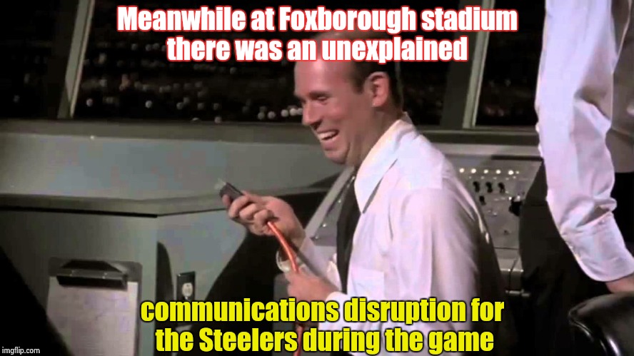 What does this cord do? | Meanwhile at Foxborough stadium there was an unexplained communications disruption for the Steelers during the game | image tagged in football | made w/ Imgflip meme maker