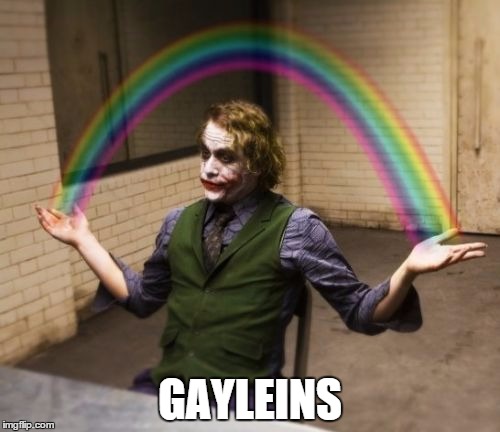 Joker Rainbow Hands Meme | GAYLEINS | image tagged in memes,joker rainbow hands | made w/ Imgflip meme maker